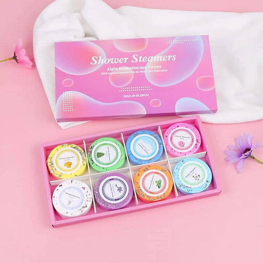 Shower Steamers Aromatherapy - 8 Pack Pure Essential Oil Shower Bombs