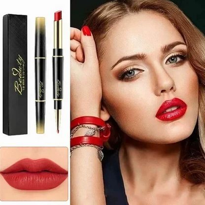 🔥Last Day 49% OFF-Double-ended Lipstick Automatic Lip Liner Matte Waterproof / Smudge-proof