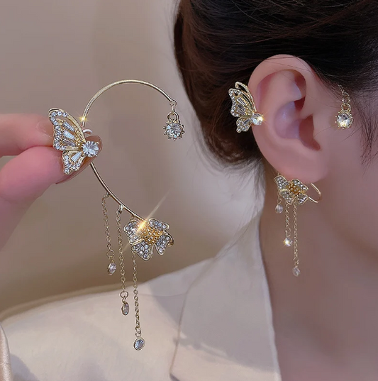 🔥 BIG SALE - Buy 1 Get 1 Free🔥🔥Flower&Butterfly Zircon Earrings | Perfect Gift🎁