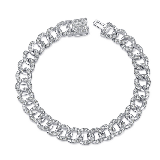 White Gold Moissanite Jewelry Bracelets