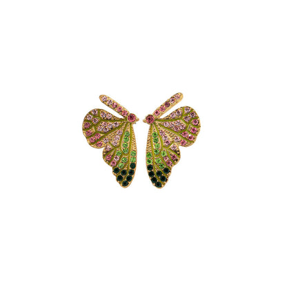 Purple Butterfly Earrings