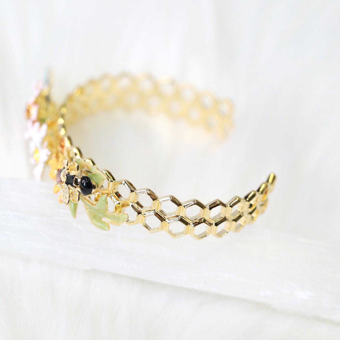 Floral Honeycom Bracelet